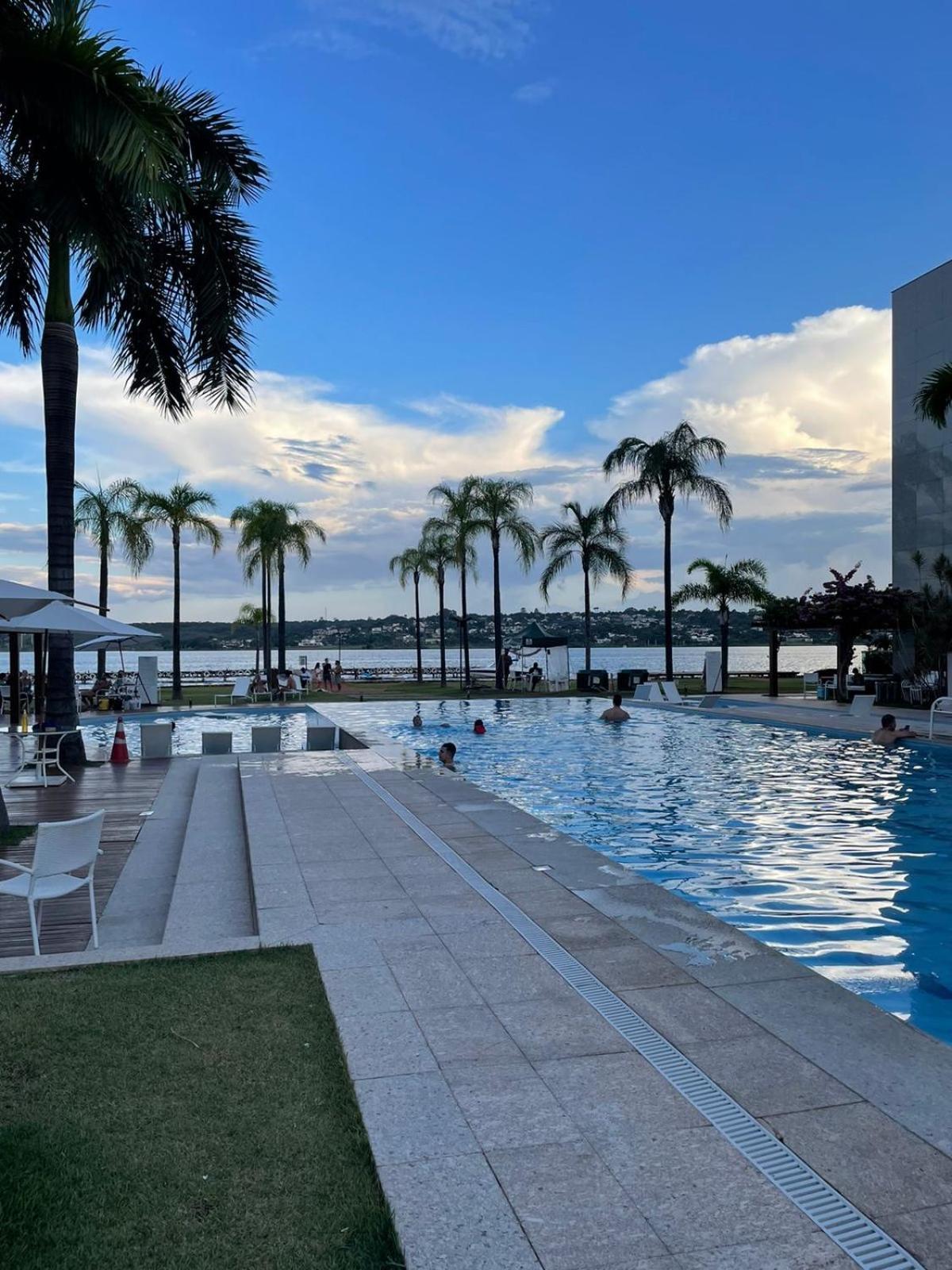 Estiloso Flat Brisas Do Lago Com Terraco Brezilya Dış mekan fotoğraf